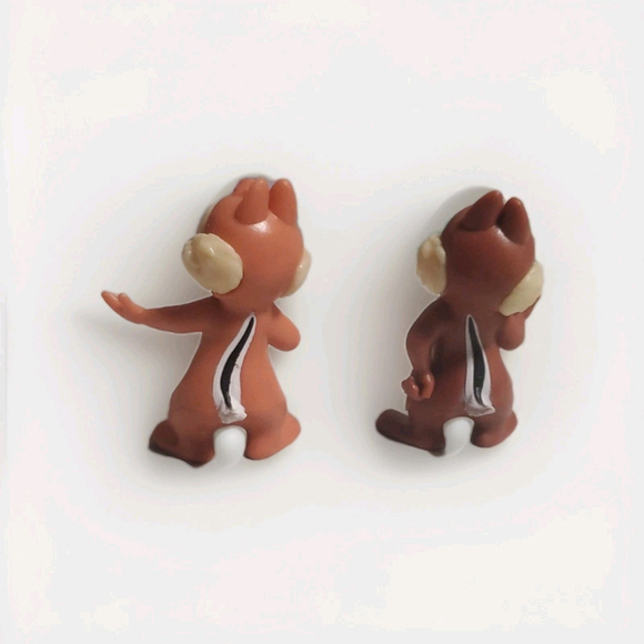 Vintage Disney Chip and Dale PVC Figures Set of 2 - 2" Miniature Toy Figurines - Picture 4 of 4